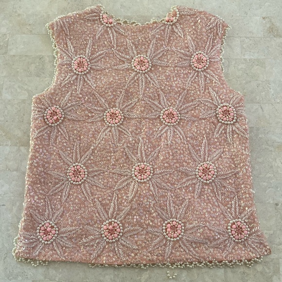 Vintage Going Out Top Beaded Sequin - Picture 2 of 4